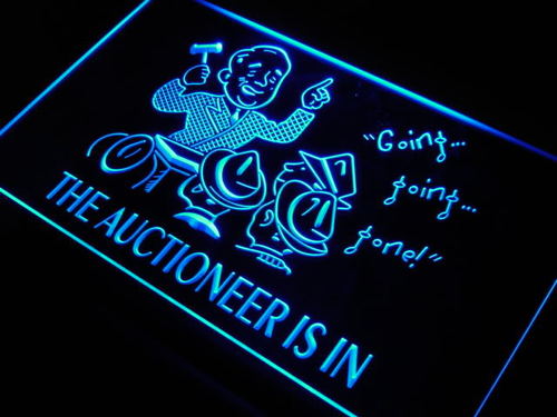 Auctioneer is in Auction Decor Neon Light Sign